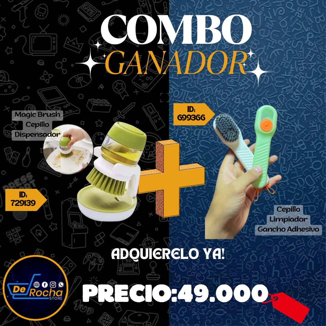 combo cepillo dispensa+cepillo zapatos